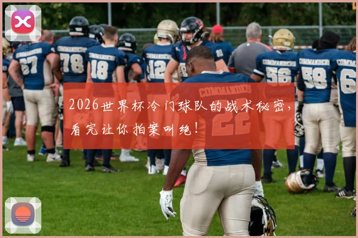 2026世界杯冷门球队的战术秘密,看完让你拍案叫绝!