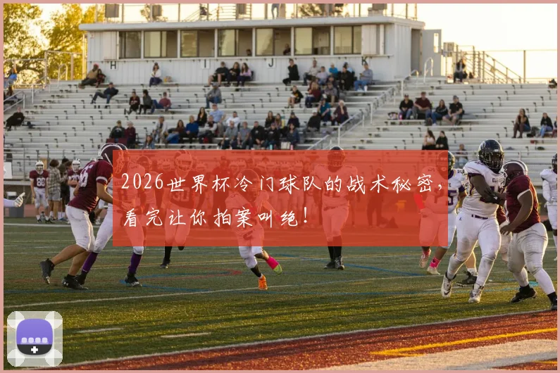 2026世界杯冷门球队的战术秘密,看完让你拍案叫绝!